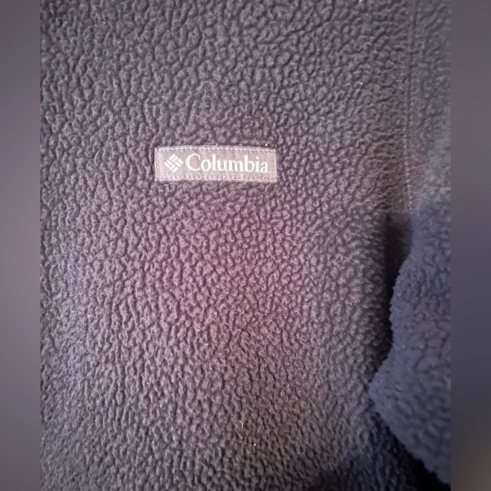 Columbia Black Fleece Jacket Size Large - Picture 3 of 11
